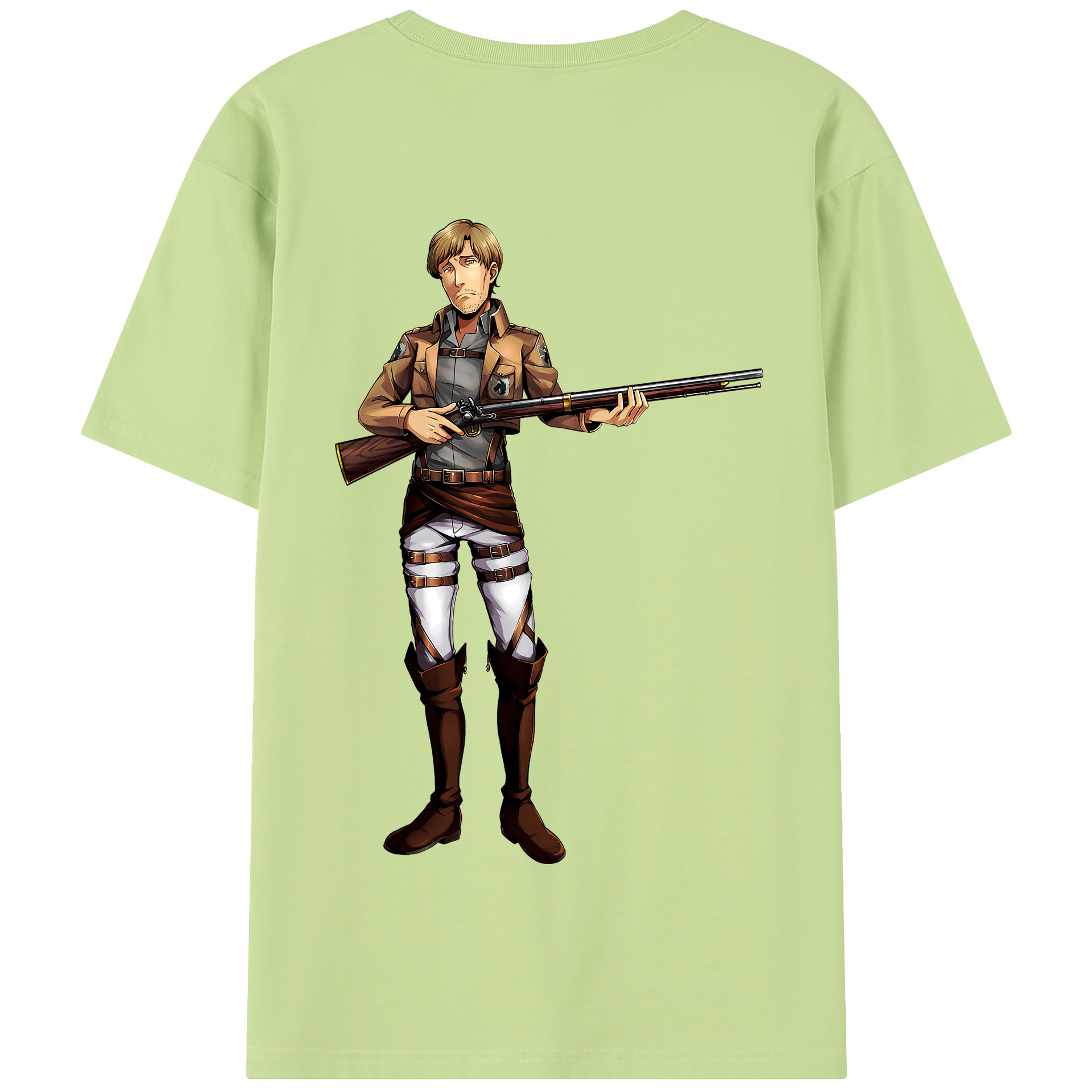（画像用） 進撃の巨人 Attack on Titan 綿100％半袖Tシャツ（背面プリント）